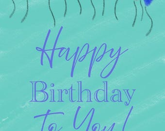 Digital Animated Birthday Card in GIF format. Instant Download for a Fun and Festive Celebration.