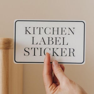 Custom Kitchen Labels – Waterproof, Oil-Resistant & Durable | Pantry, Spice and Jar Stickers | Home Organization and Business Packaging