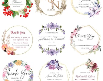 Custom Stickers, Custom Labels, Sticker, Personalized sticker, Wedding favors, Birthday stickers