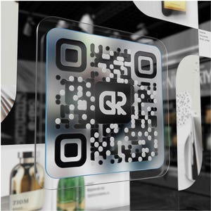 Custom QR Code Window Cling Decal – Static Cling Vinyl Sticker for ...