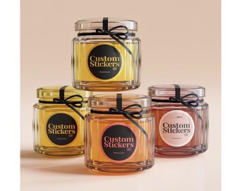 100+ Custom Roll Circle Labels – High-Quality Bulk Stickers for Jars, Packaging, Candles & More. Personalized, Durable and Easy to Apply