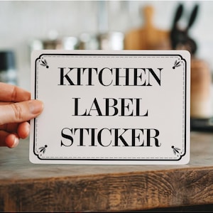 Custom Kitchen Labels – Waterproof, Oil-Resistant & Durable | Pantry, Spice and Jar Stickers | Home Organization and Business Packaging