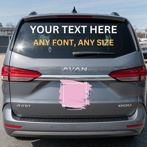 Benutzerdefinierte Windschutzscheibe Aufkleber - Personalisieren Sie Ihren Auto Banner | Wählen Sie Schrift, Farbe und Größe | Windschutzscheiben-Aufkleber, Autofensteraufkleber