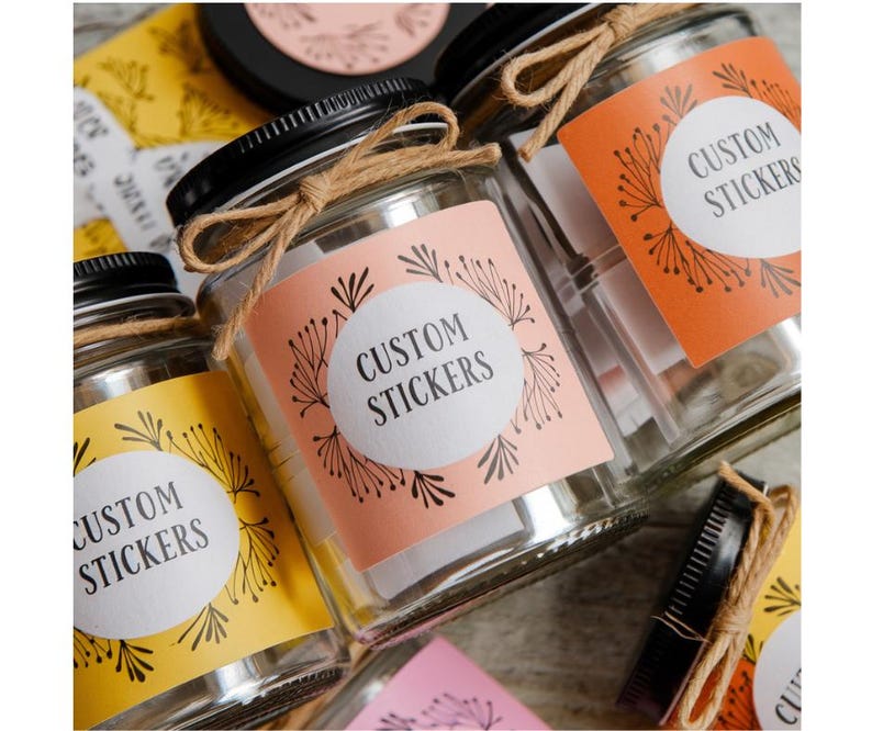 100+ Custom Roll Circle Labels – High-quality Bulk Stickers for Jars ...