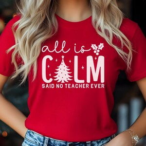 Funny Teacher Christmas Tee, Holiday Humor Shirt, Secret Santa Gift