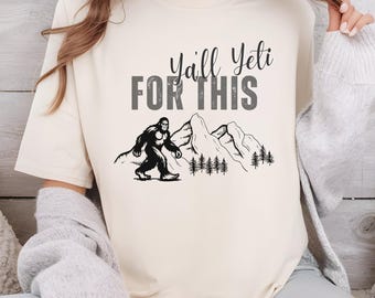 T-shirt Yeti Bigfoot Comfort Colors : T-shirt unisexe pour les amateurs de plein air