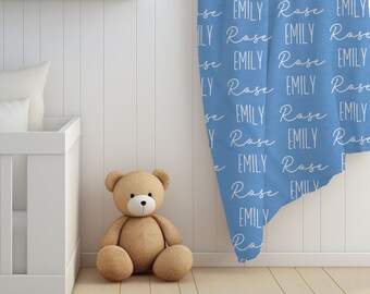 Custom Name Baby Blanket - Ideal Newborn, Stroller, Crib, or Baby Shower Gift