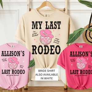 Bachelorette Shirts, Last Rodeo Group Matching Shirt for Country Themed Bachelorette Party