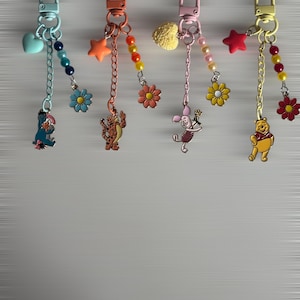 Cute cartoon characters inspired keyring|bag charm|purse zipper