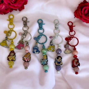 Stunning princess inspired keychain-bag charm