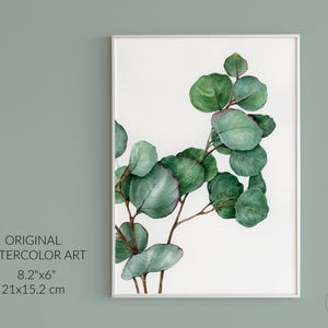 Leaf painting,original watercolor painting,Botanical painting, Unique art, home wall decor,Realistic watercolor painting, Wall art,Gift Idea