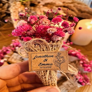 Magnet  wedding Favors For Guest, Wedding Favors, Mini Dry Flower Bouquet,Flowers Favors, Bulk magnet Gift, Magnet favors, Baby Shower Favor