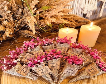 Magnet Hochzeit Gefälligkeiten, Mini Trockenblumenstrauß, Schüttgut Geschenk