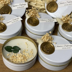 Wedding Favors for Guest, Metal Box Wedding Candle Favors, Bridal Shower Favors, Baby Shower Candle Favors, Bulk Wedding Favors.