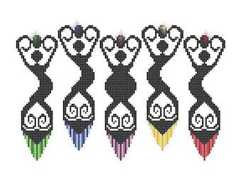 Elemental Dance Counted Cross Stitch - Digital Download