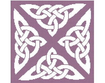 Celtic Knot Motif Counted Cross Stitch Chart - Digital Download