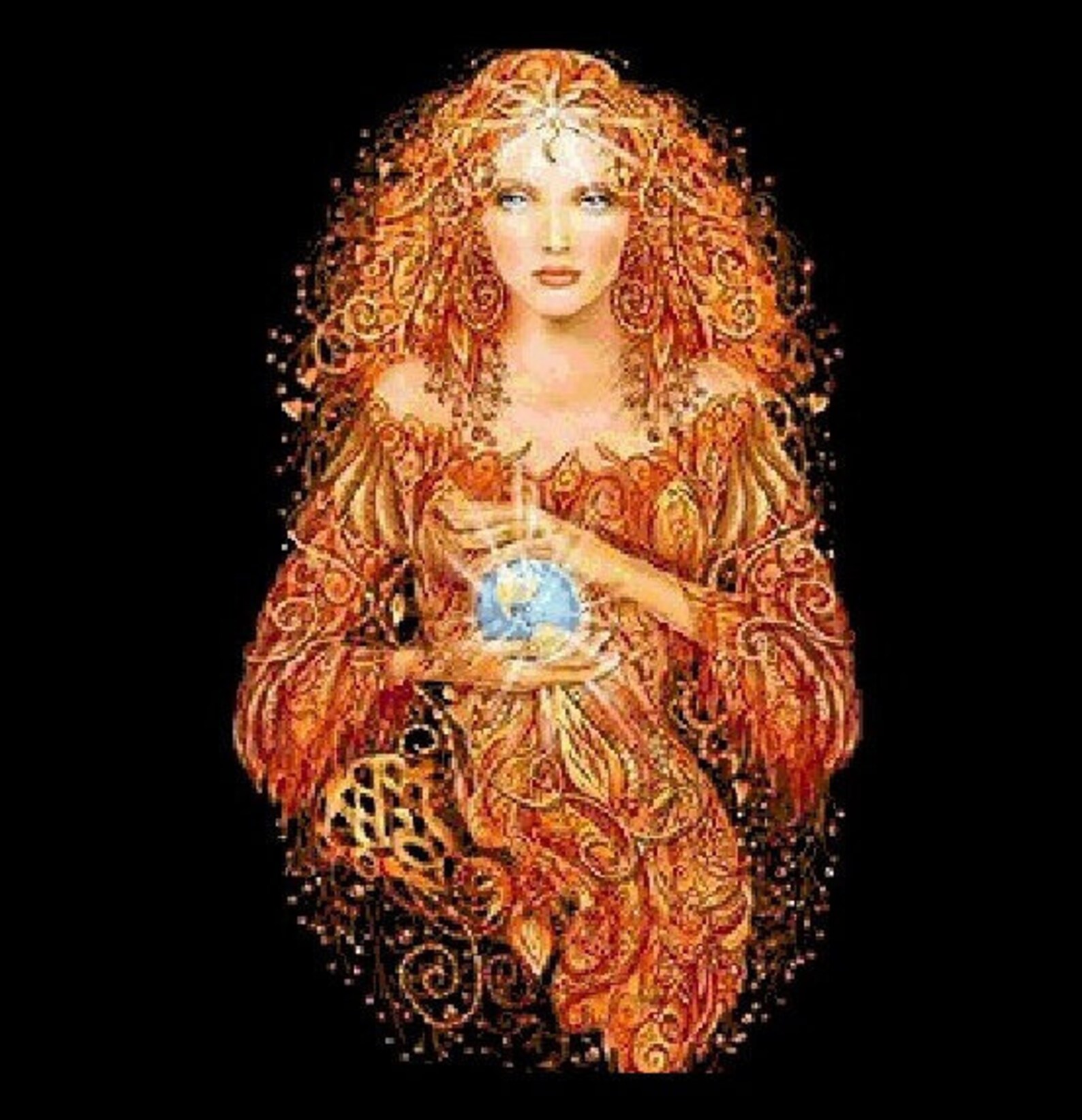 Earth Goddess Cross Stitch Pattern - Etsy