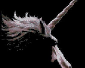 Dark Unicorn Cross Stitch - Digital Download