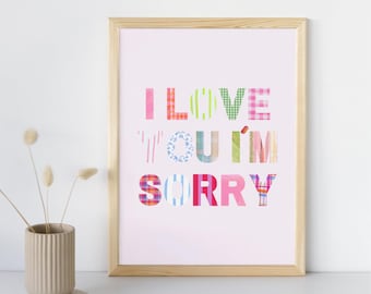 GRACIE ABRAMS I Love You Im Sorry Poster. Digital Download - Etsy UK