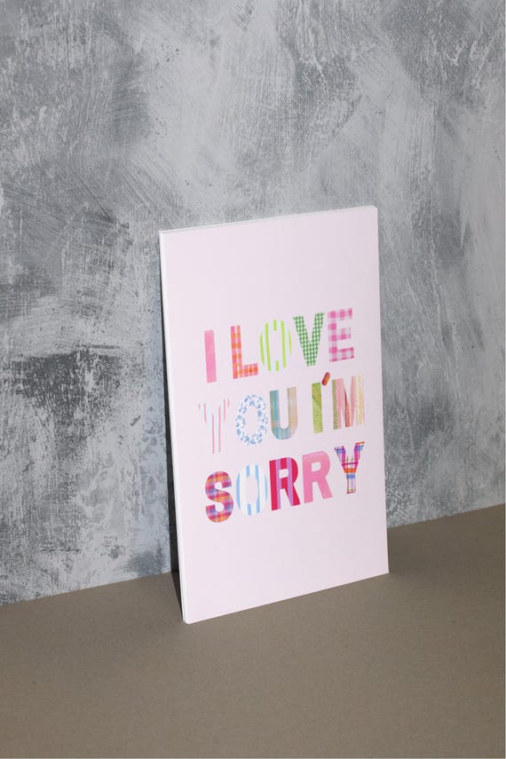I Love You I'm Sorry Gracie Abrams Poster Digital Download - Etsy