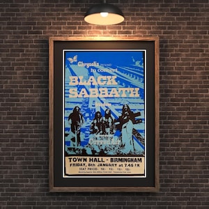 Vintage Black Sabbath Freedom Tour Poster PNG | Digital Download