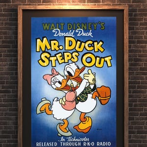 額装品/Mr. Duck Steps/ディズニー/ポスター/インテリア 額装品/Mr. Duck Steps/ディズニー/ポスター/インテリア