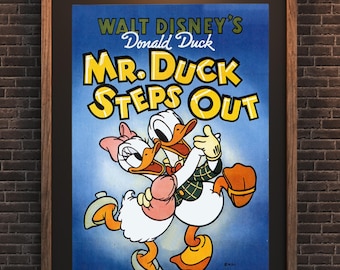 額装品/Mr. Duck Steps/ディズニー/ポスター/インテリア 額装品/Mr. Duck Steps/ディズニー/ポスター/インテリア Disney