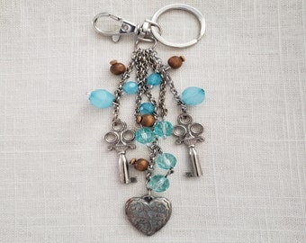 Keys to the Heart Keyring