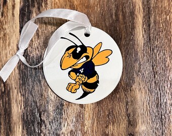 Custom Ceramic Ornaments - Personalized - 3” Diameter - Teachers/Coaches/Weddings/Parties/Events/Teams