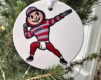 THE Ohio State Brutus Ceramic Ornament