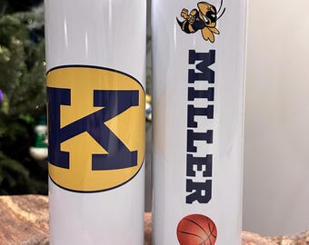 Custom Skinny Tumbler, 20oz. - Sports Teams/Coaches/Corporate Gifts/Wedding Party/Gifts
