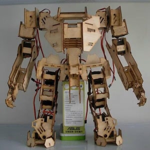 RC Controlled Biped Robot - Laser Cut Files