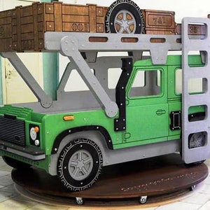 Lit enfant Land Rover - Fichiers CDR + EPS + DXF à découper