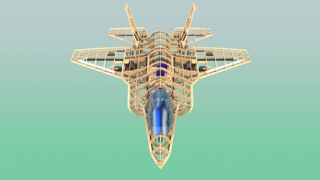 F35 Rc Jet Fighter - Laser Cut Files, Vector Plans, Instant