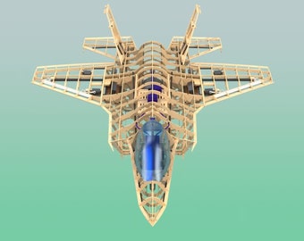 F35 Rc Jet Fighter - Laser Cut Files, Vector Plans, Instant Download, CNC Pattern, CNC Cut, Laser Cut