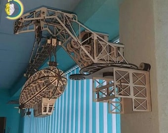 Miniaturowy sterowiec Zeppelin - pliki SVG + CDR CNC / cięte laserowo