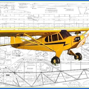 Piper PA-18 Super Cub J3 RC - Fichiers découpés au laser/CNC