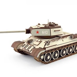 Carro armato russo T34: file DXF e CDR tagliati al laser