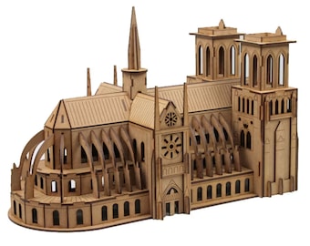 Miniature Cathedral Notre Dame - DXF Files for CNC / Laser Cutting