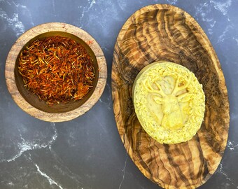 Soap Saffron Skin Care Moisturizer Therapeutic Soap Stress Relief Relaxation Gift For Her Spa Soap Saffron Glow