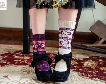 Broom Riding Socks Hand Knitting Pattern: Halloween Witch Wiccan (PDF Pattern) fingering weight