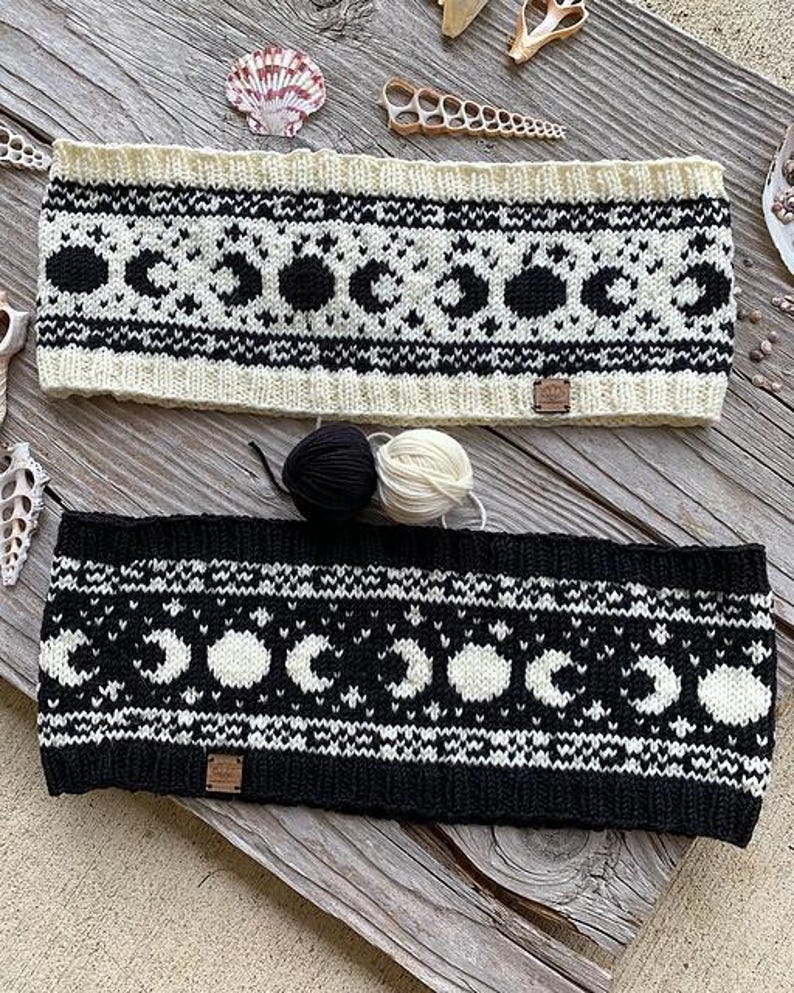 Stranded Colorwork Cowl Broom Riding Cowl Knitting Pattern: Stranded Colorwork, Halloween Knit ...