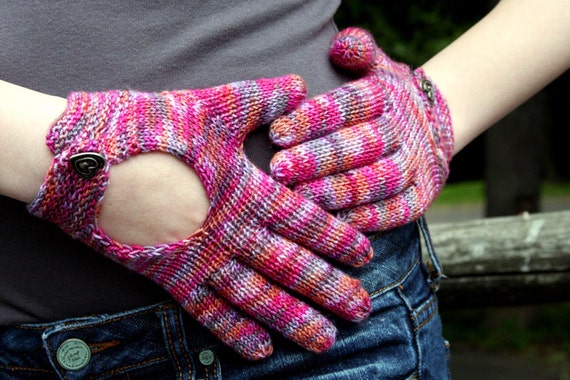 Hand Knit Pattern Driving Gloves Knitting Pattern Fingering