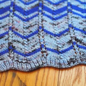 Ocean Current Poncho Hand knitting pattern image 6