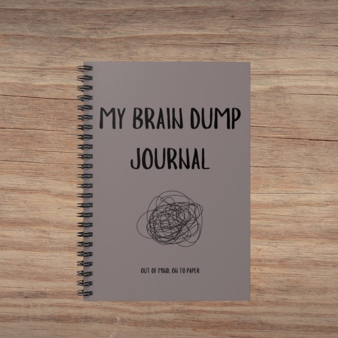Brain Dump Journal Mental Health Notebook, Therapy Journal - Etsy