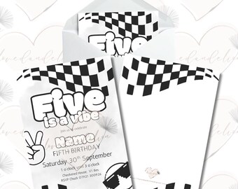 10 x personalised & printed (any age) is a vibe birthday invitations