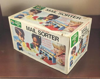 Vintage Child Guidance Mail Sorter Educational Toy No. 252 – Made in Japan – NOS in Box