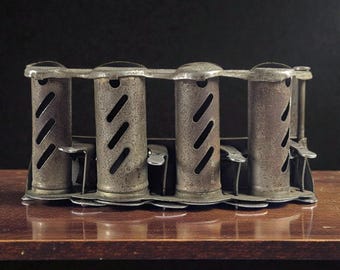 Antique 4-Tube Metal Coin Changer, Woolworth Co., 1930s–50s