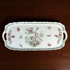 Antique Victoria Austria Porcelain Sandwich Tray – Indian Tree Pattern (1904-1918)