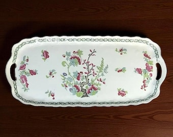 Antique Victoria Austria Porcelain Sandwich Tray – Indian Tree Pattern (1904-1918)